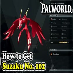 How to get suzaku in palworld (1)